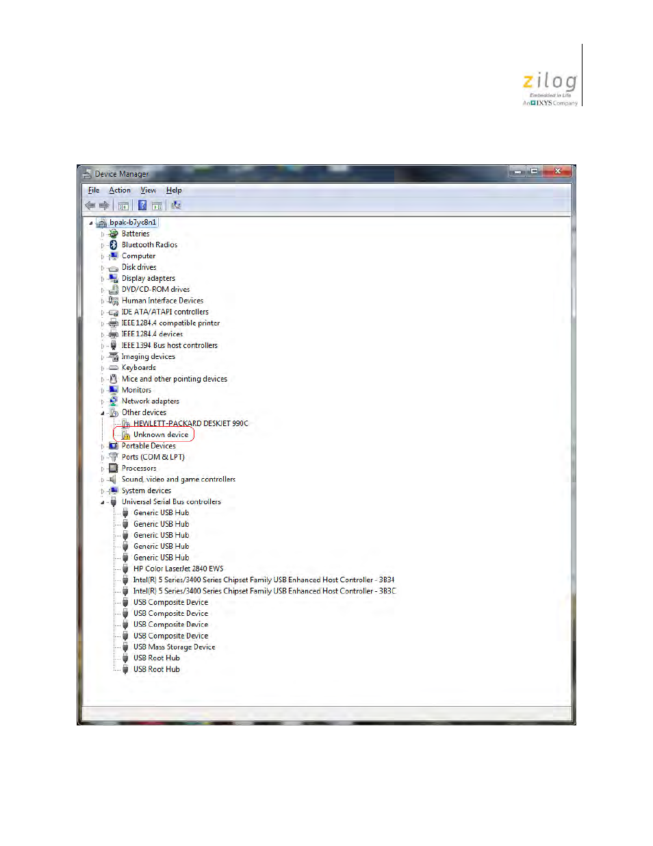 Figure 7, Unsuccessful installation, scenario 2, Highlighted in figure 7) and | Zilog Z51F6412 User Manual | Page 16 / 54