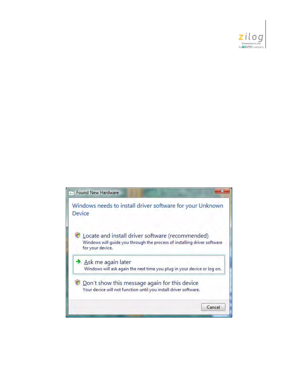 Appendix a | Zilog Z51F6412 User Manual | Page 46 / 54