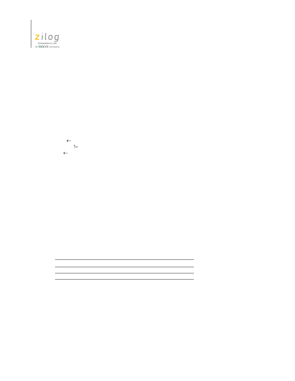 Djnz | Zilog Z16F2810 User Manual | Page 116 / 216