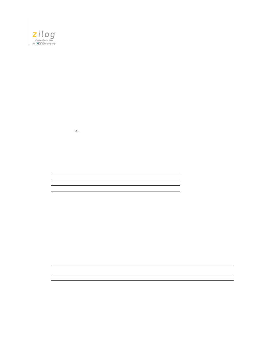 Zilog Z16F2810 User Manual | Page 118 / 216