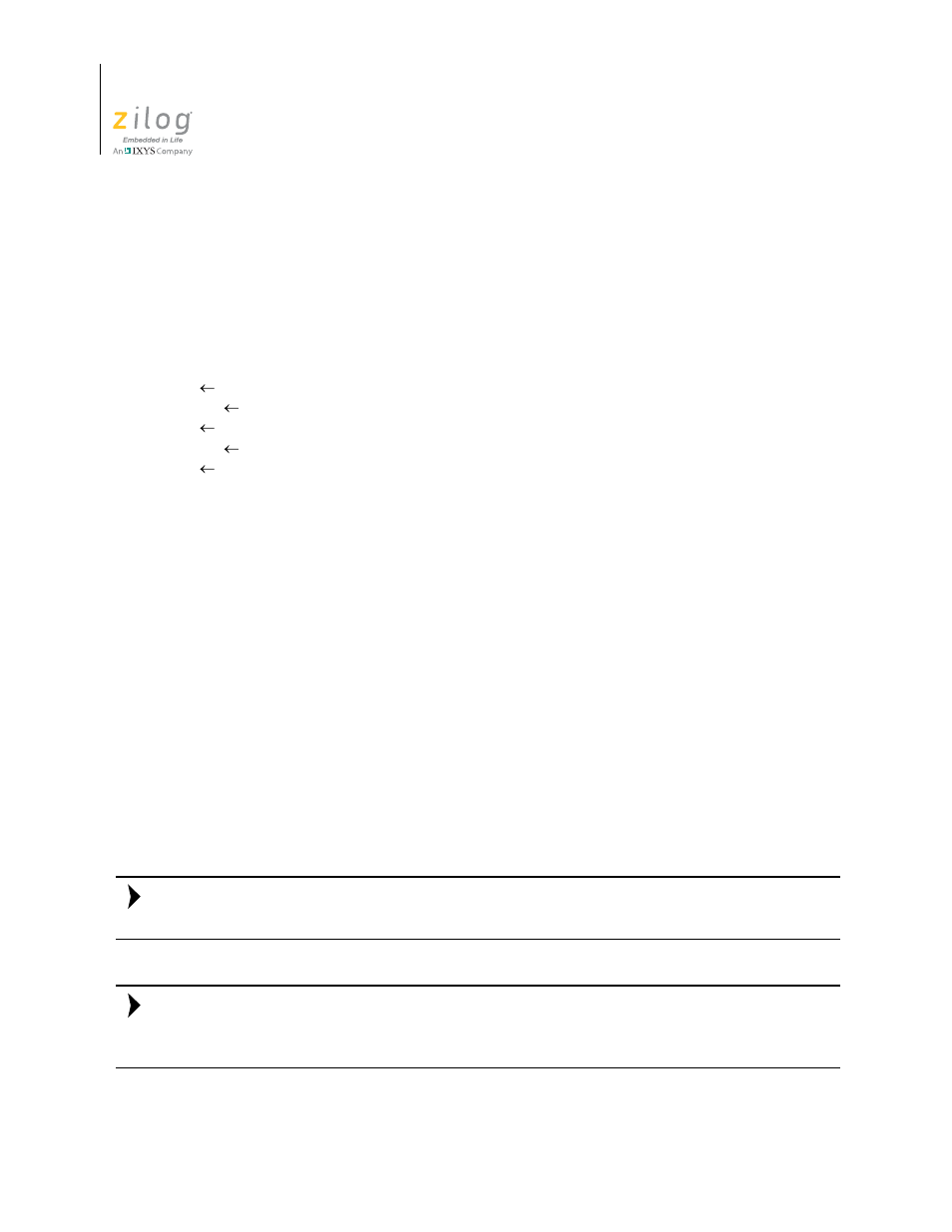 Zilog Z16F2810 User Manual | Page 122 / 216