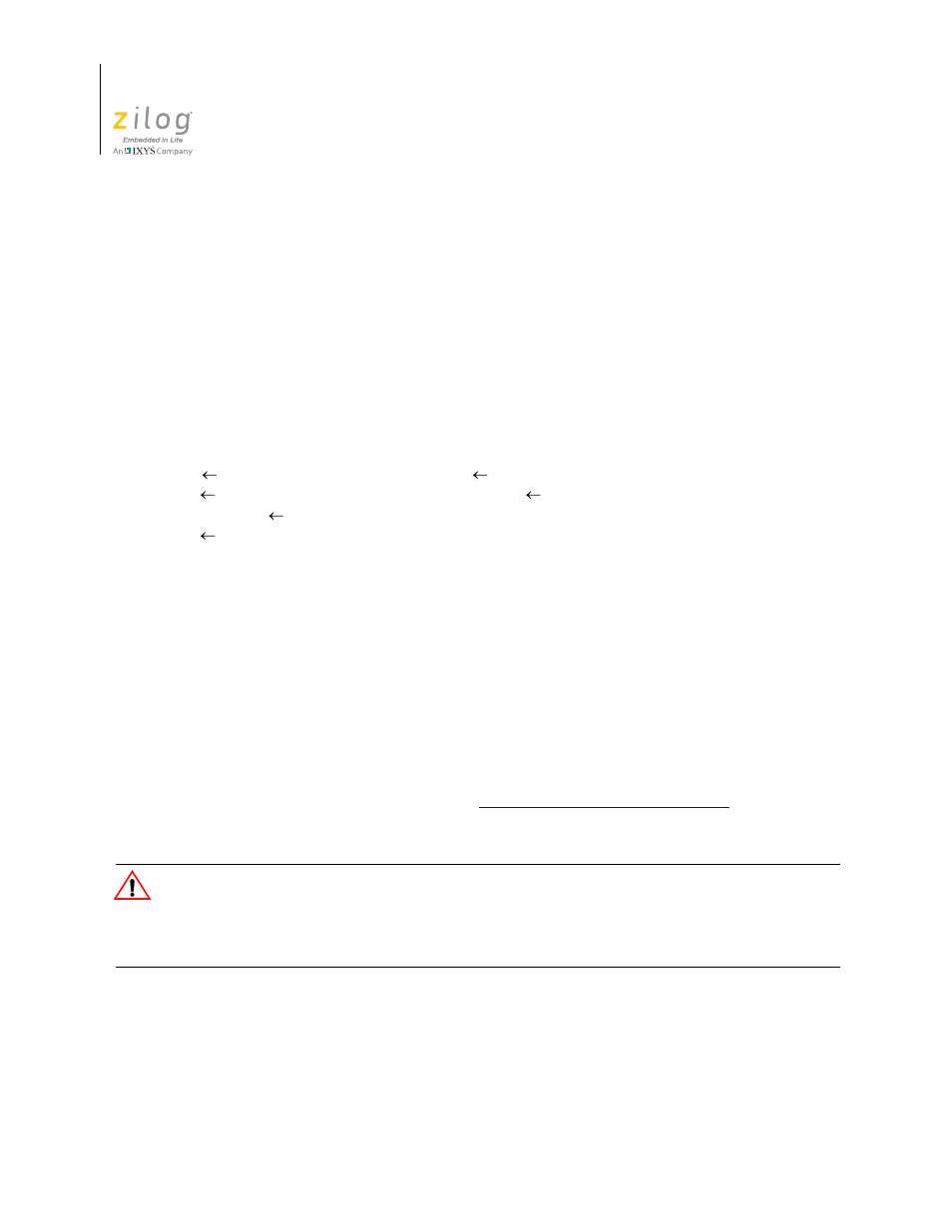 Iret | Zilog Z16F2810 User Manual | Page 126 / 216