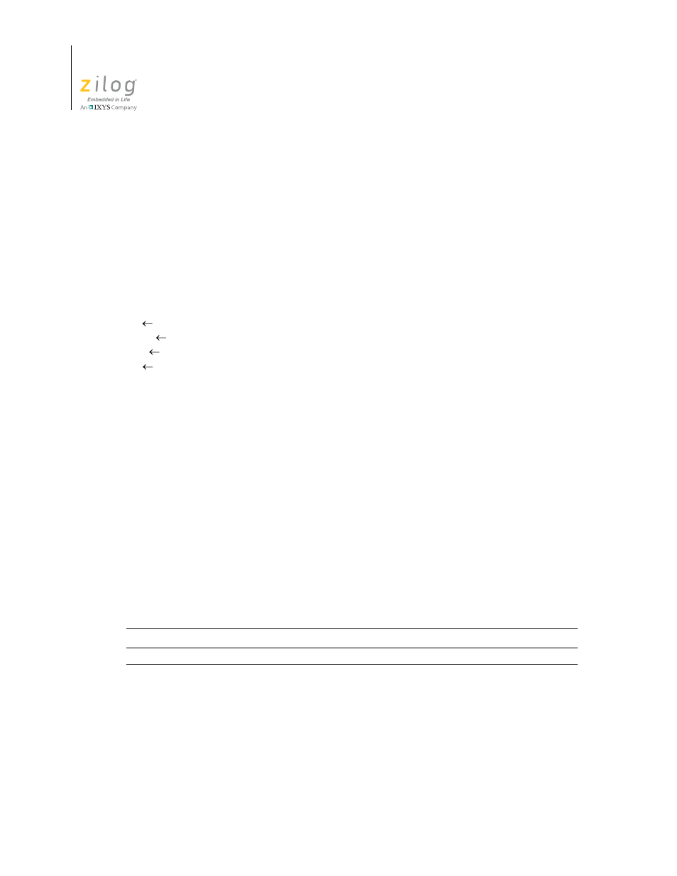 Link | Zilog Z16F2810 User Manual | Page 140 / 216