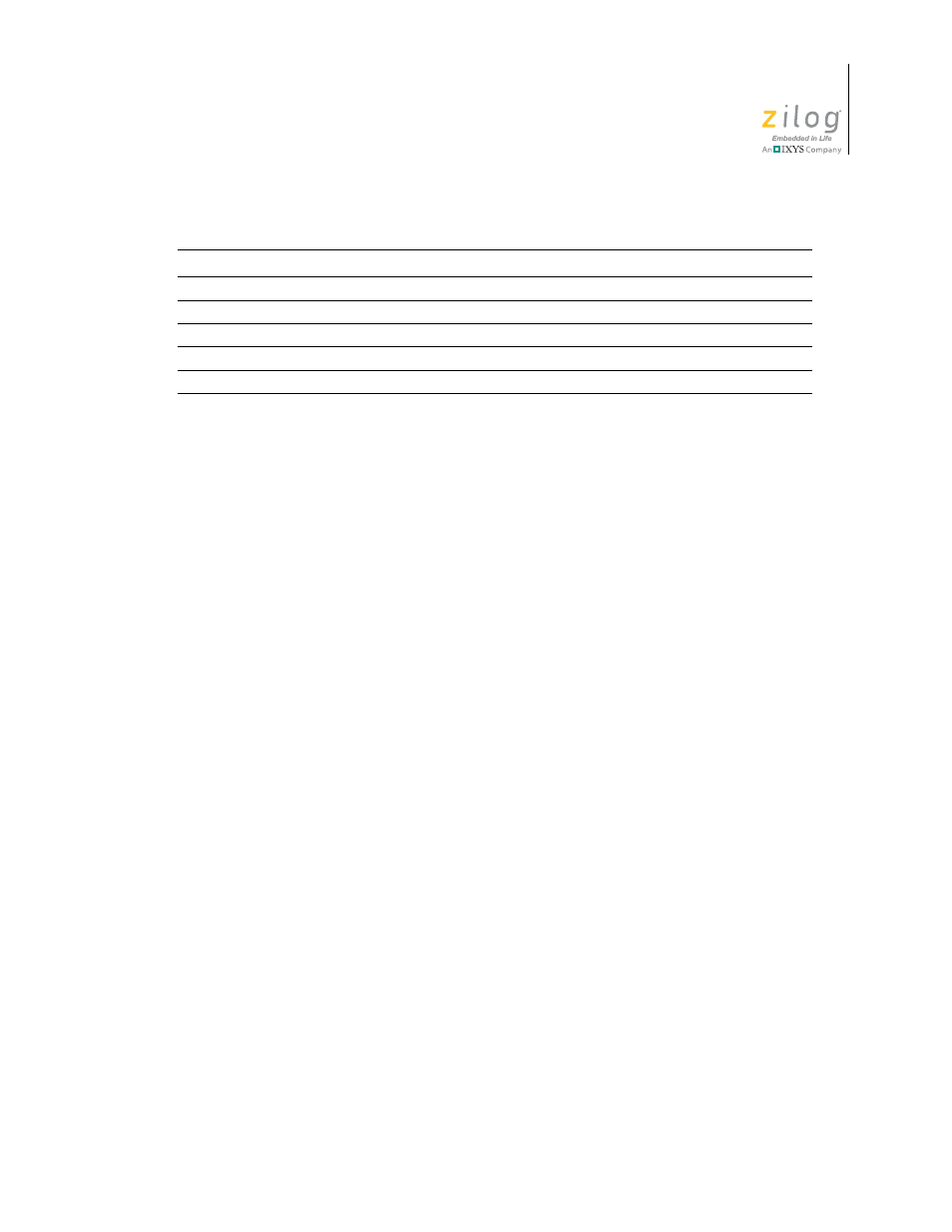Zilog Z16F2810 User Manual | Page 151 / 216