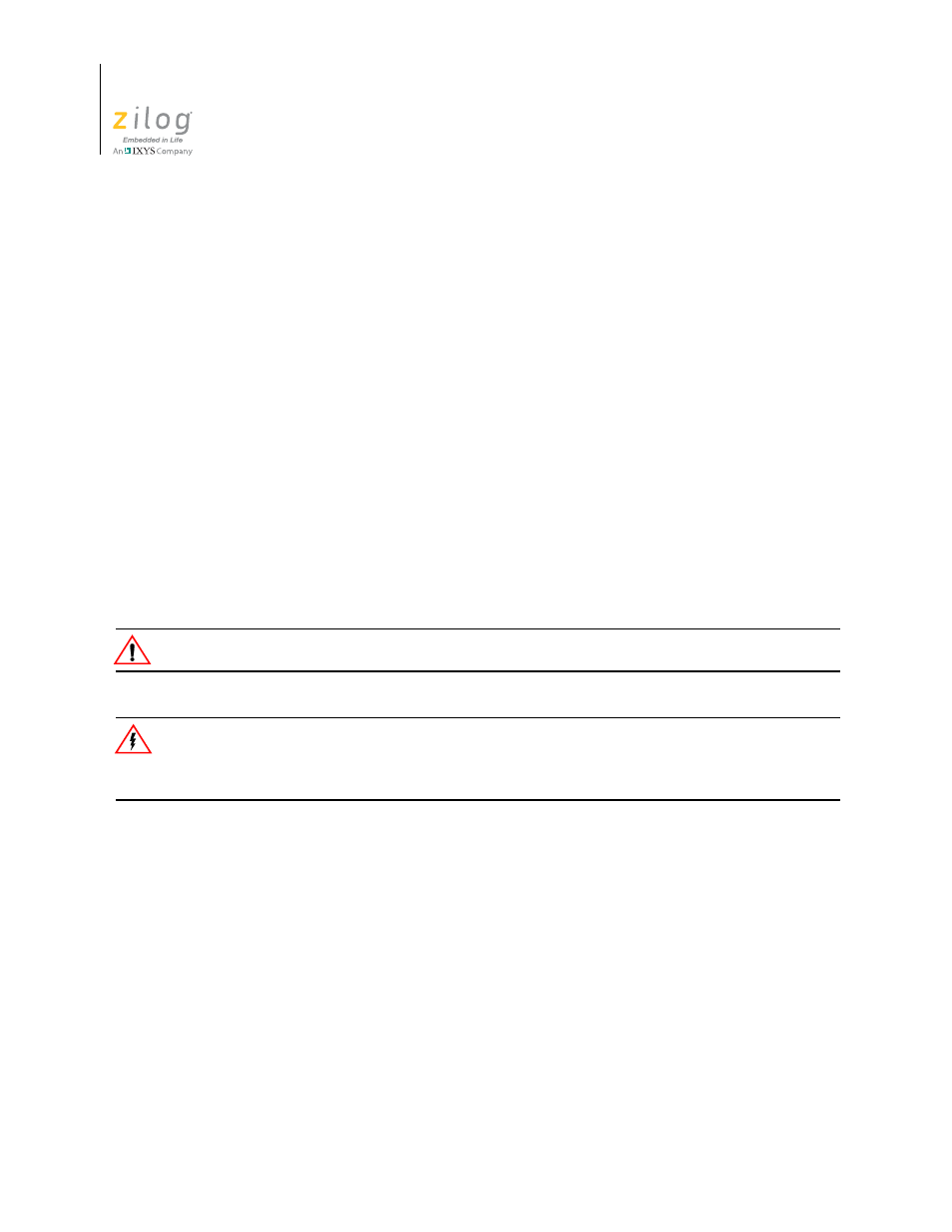 Safeguards | Zilog Z16F2810 User Manual | Page 16 / 216