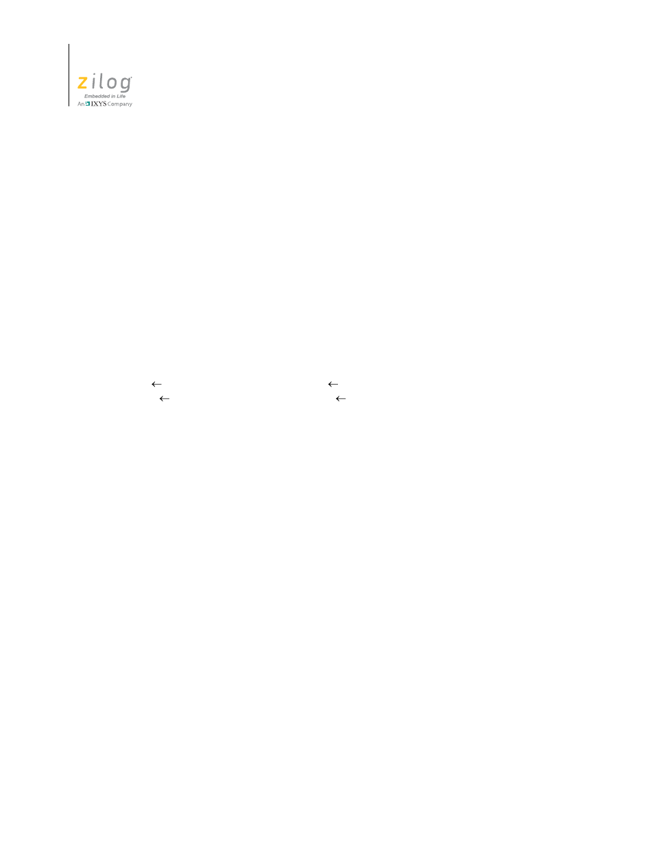 Pushmlo | Zilog Z16F2810 User Manual | Page 160 / 216