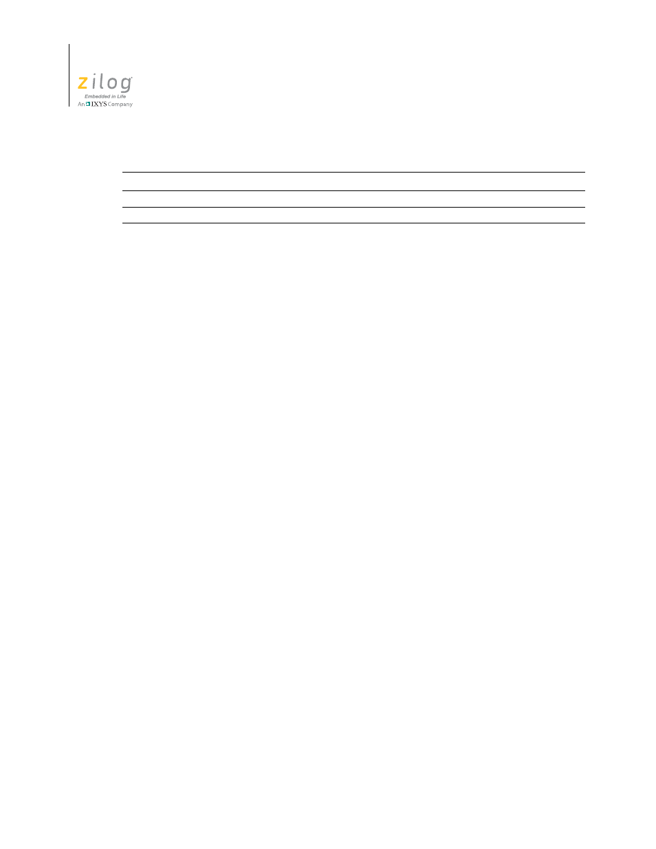 Zilog Z16F2810 User Manual | Page 164 / 216