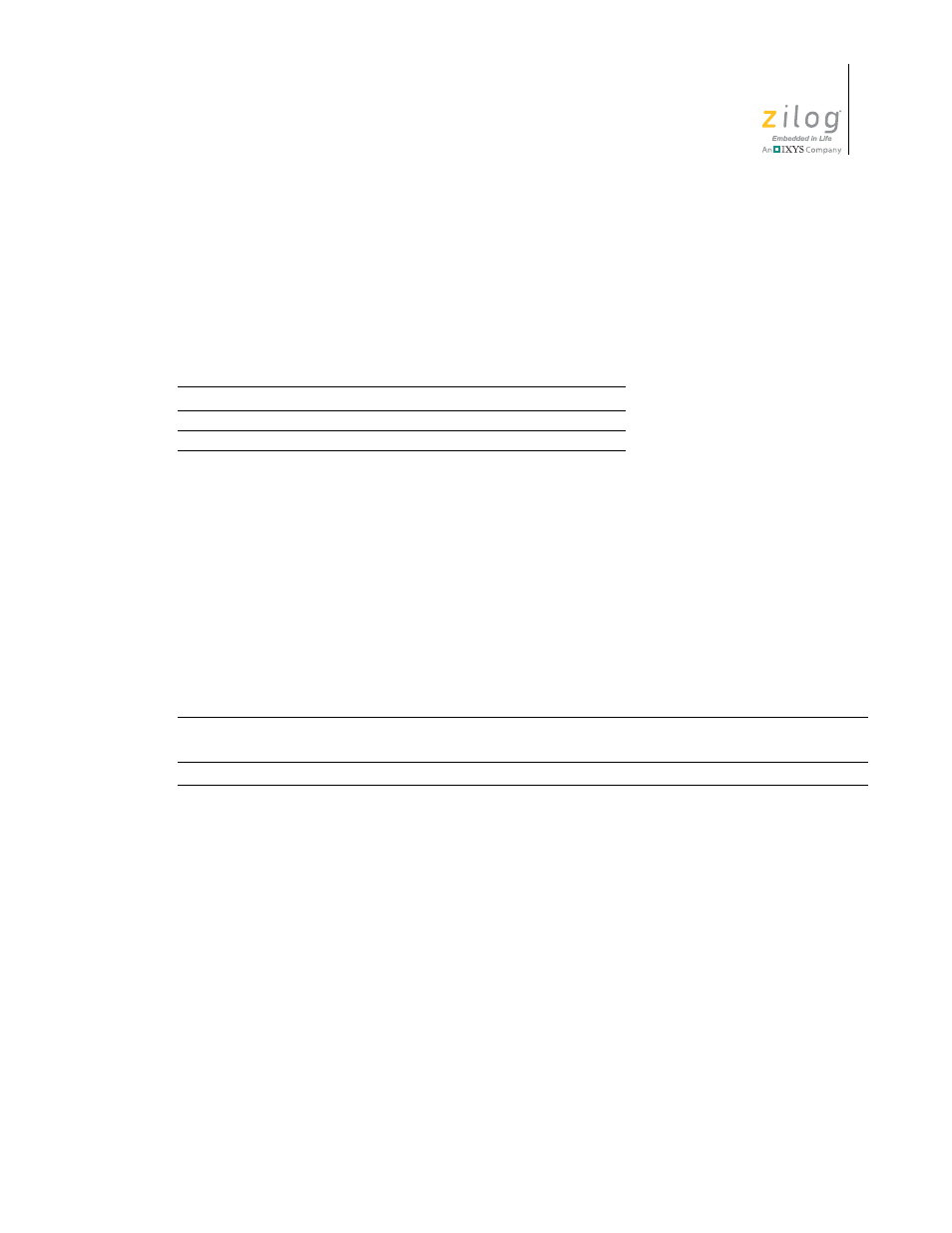 Zilog Z16F2810 User Manual | Page 199 / 216