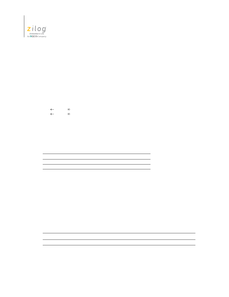 Umul | Zilog Z16F2810 User Manual | Page 200 / 216