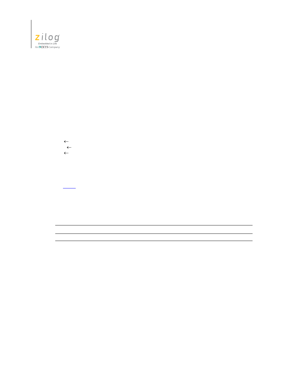 Unlink | Zilog Z16F2810 User Manual | Page 202 / 216