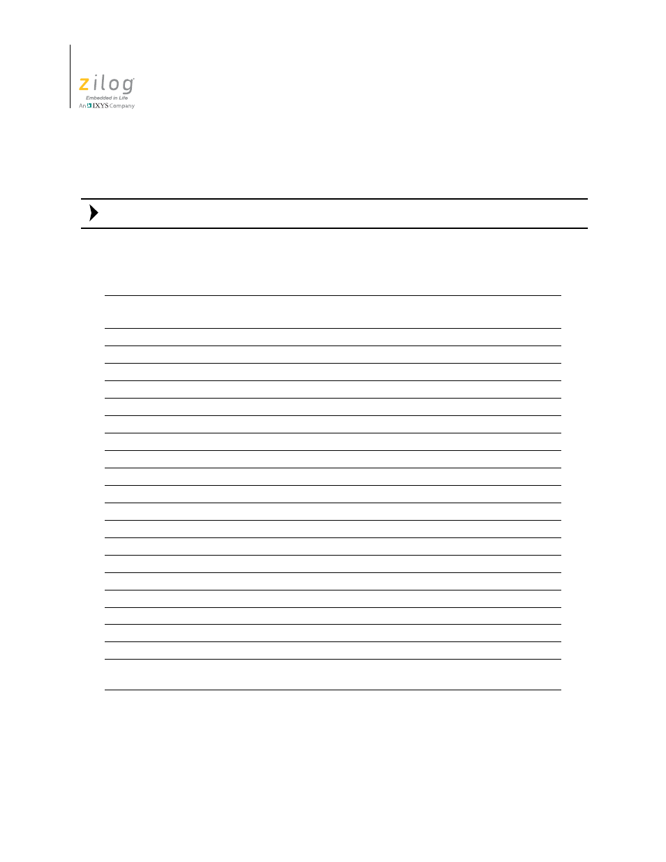Table 3, Condition codes | Zilog Z16F2810 User Manual | Page 28 / 216