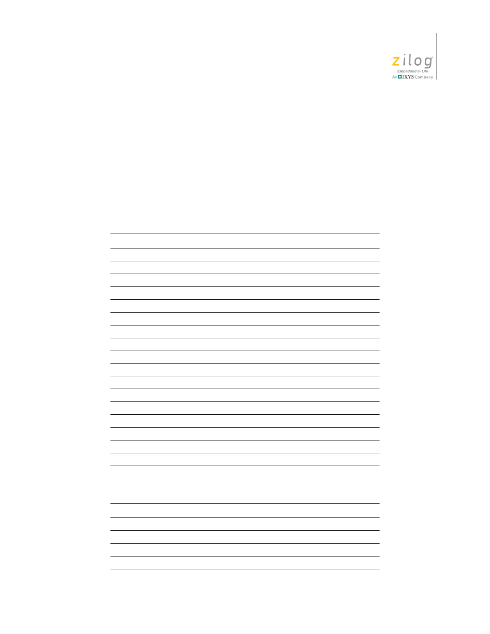 Table 6, Arithmetic instructions, Table 7 | Logical instructions | Zilog Z16F2810 User Manual | Page 39 / 216