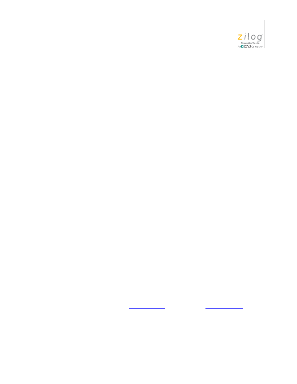 Operand addressing, Ee the | Zilog Z16F2810 User Manual | Page 43 / 216