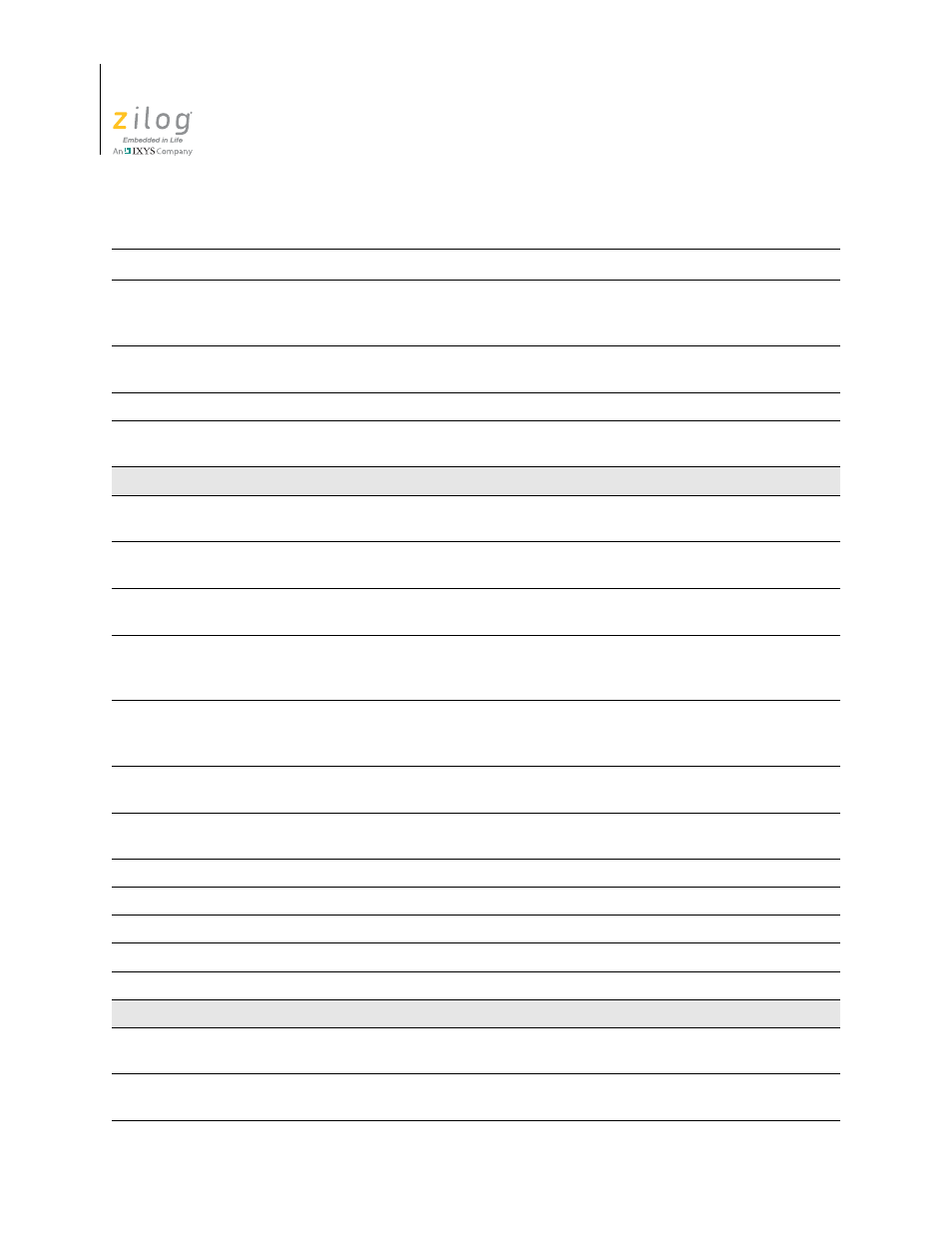 Zilog Z16F2810 User Manual | Page 78 / 216