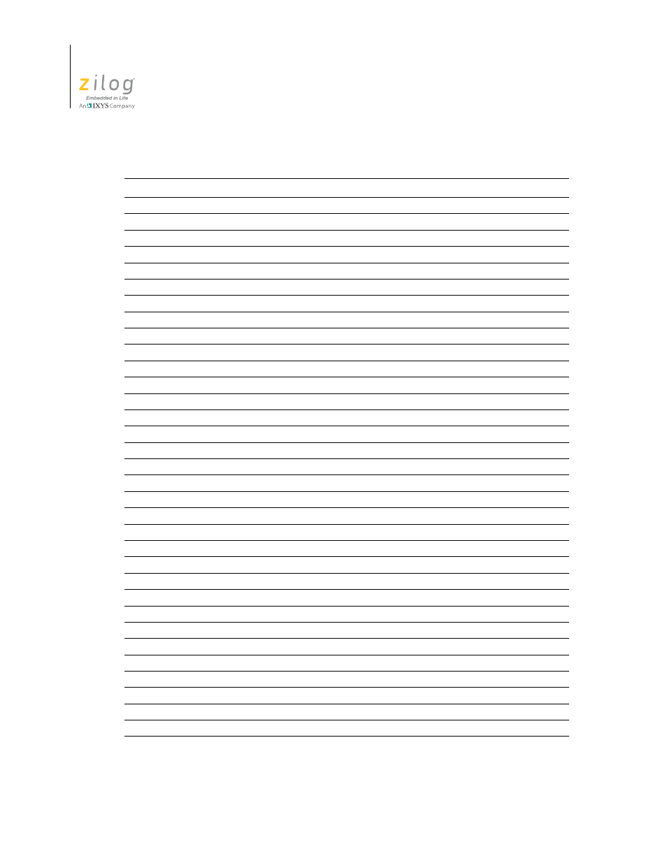 Zilog Z16F2810 User Manual | Page 88 / 216