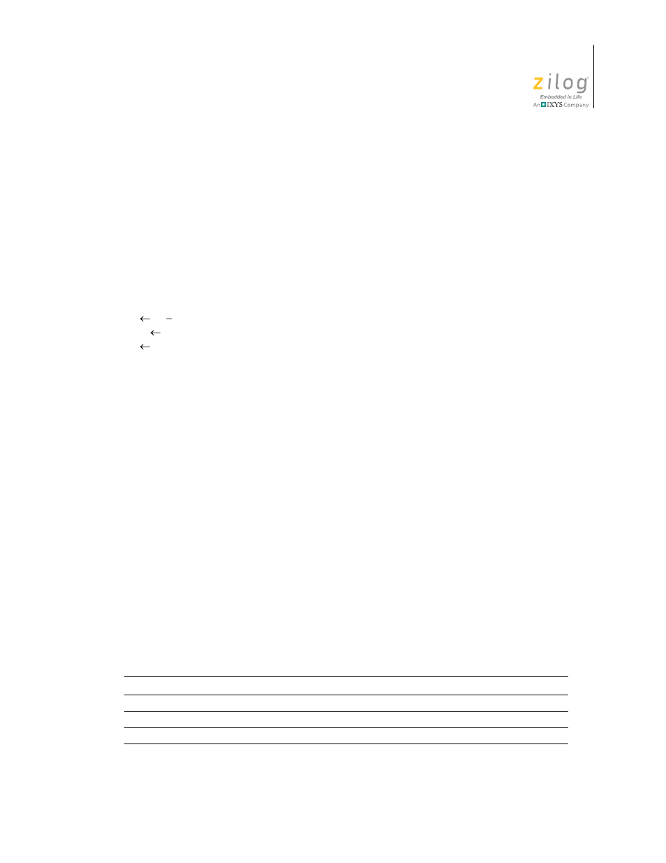 Call | Zilog Z16F2810 User Manual | Page 95 / 216