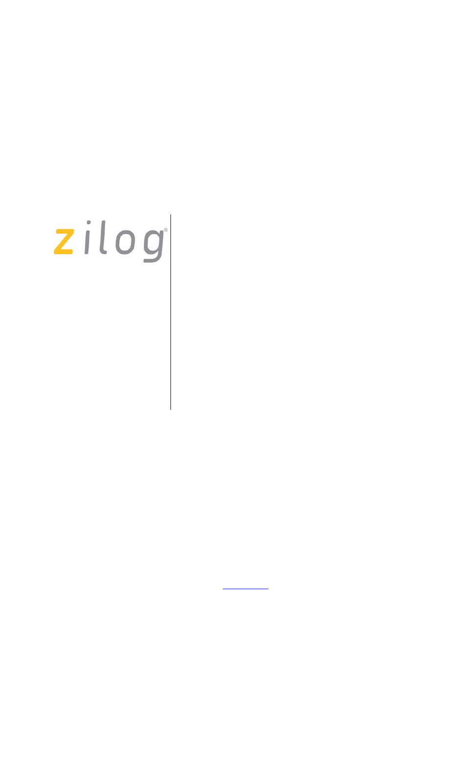 Zilog Z16F2810 User Manual | 20 pages