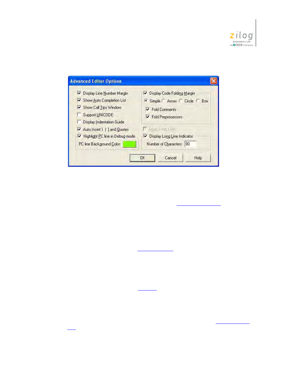 Zilog ZUSBOPTS User Manual | Page 129 / 520