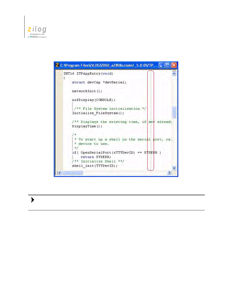 Figure 101. long line indicator | Zilog ZUSBOPTS User Manual | Page 158 / 520