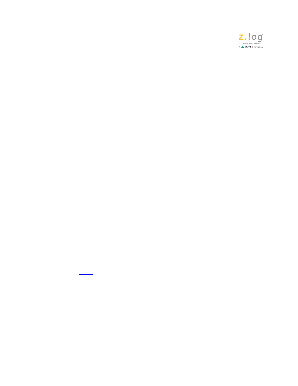 Additional keywords for storage specification | Zilog ZUSBOPTS User Manual | Page 185 / 520