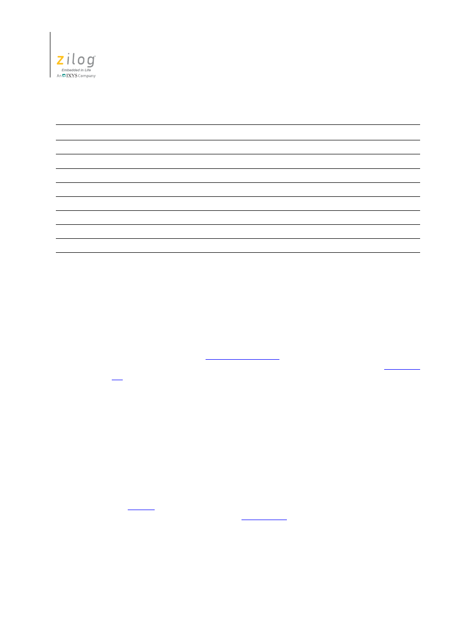 Sample linker command file | Zilog ZUSBOPTS User Manual | Page 220 / 520