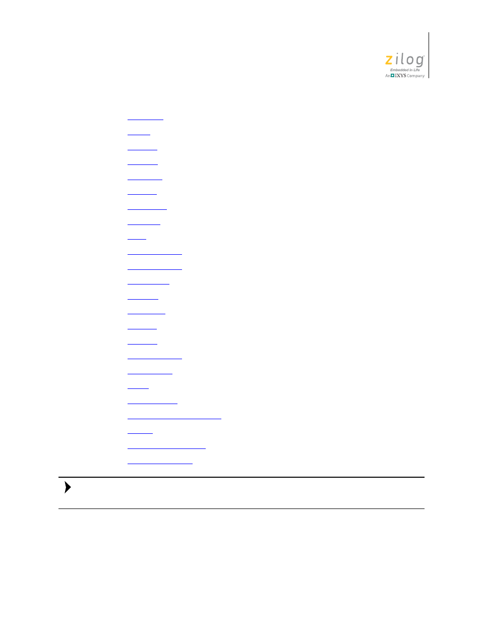 Zilog ZUSBOPTS User Manual | Page 289 / 520