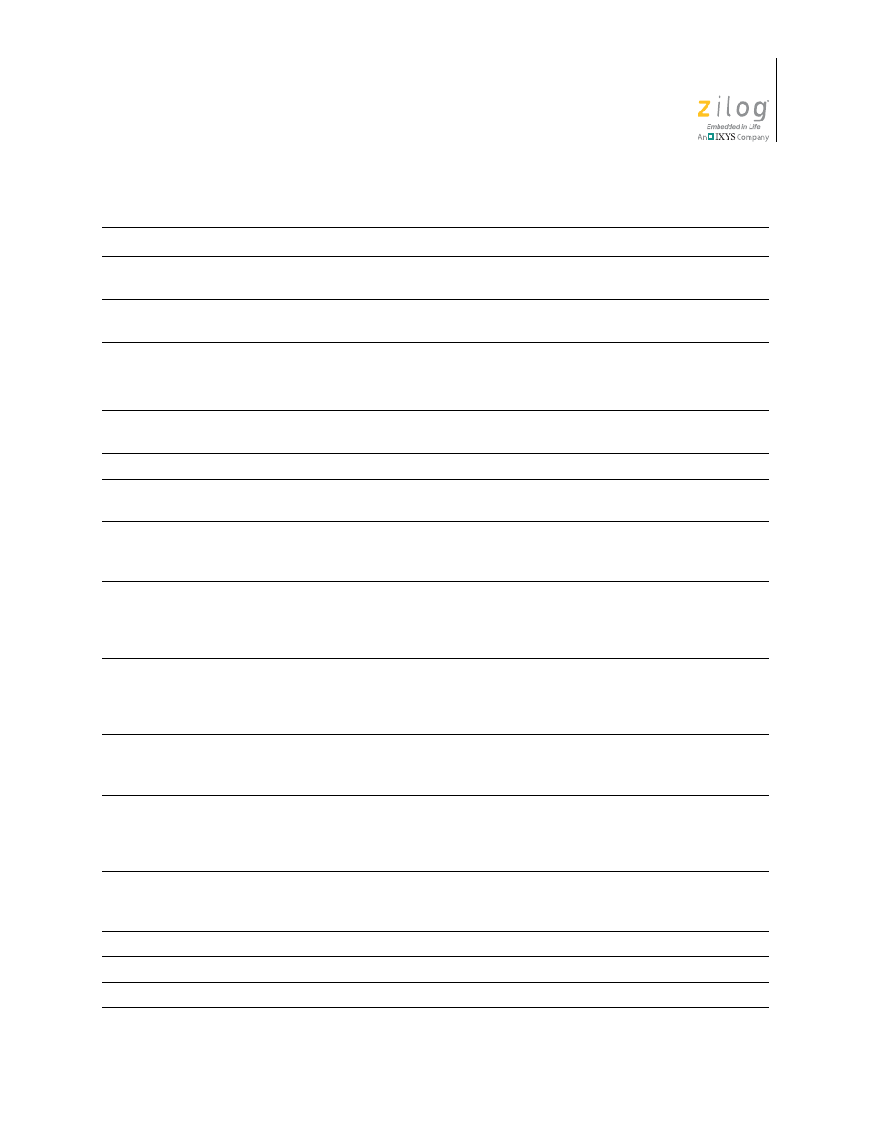 Zilog ZUSBOPTS User Manual | Page 381 / 520