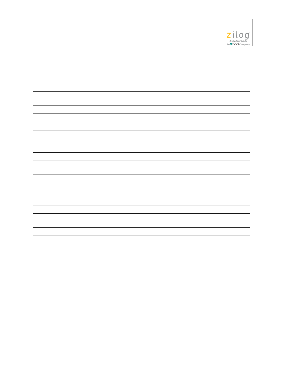 Zilog ZUSBOPTS User Manual | Page 383 / 520