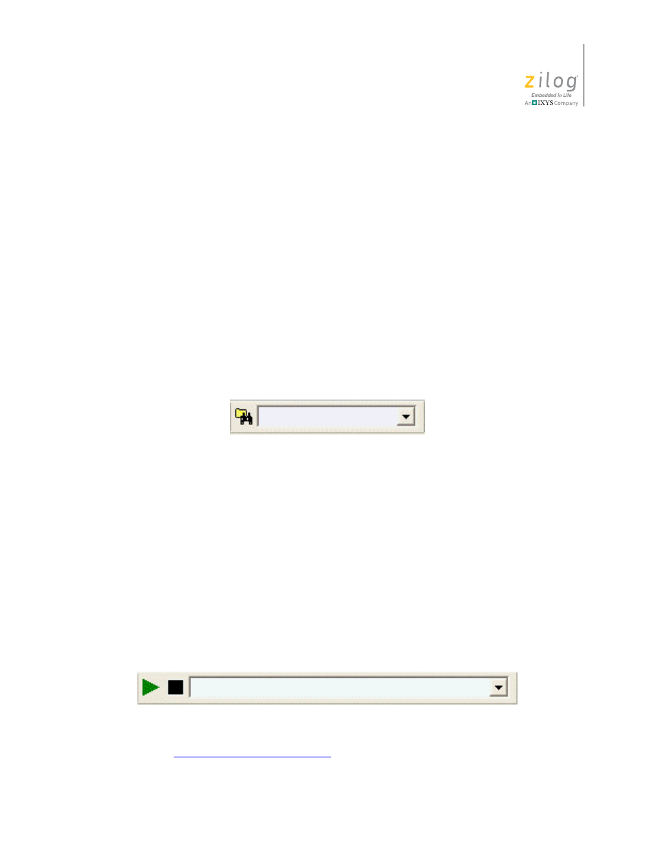 Find toolbar, Command processor toolbar, Find toolbar command processor toolbar | Figure 17. the find toolbar, Figure 18. the command processor toolbar | Zilog ZUSBOPTS User Manual | Page 47 / 520