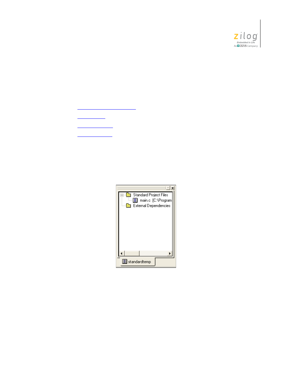 Windows, Project workspace window | Zilog ZUSBOPTS User Manual | Page 51 / 520