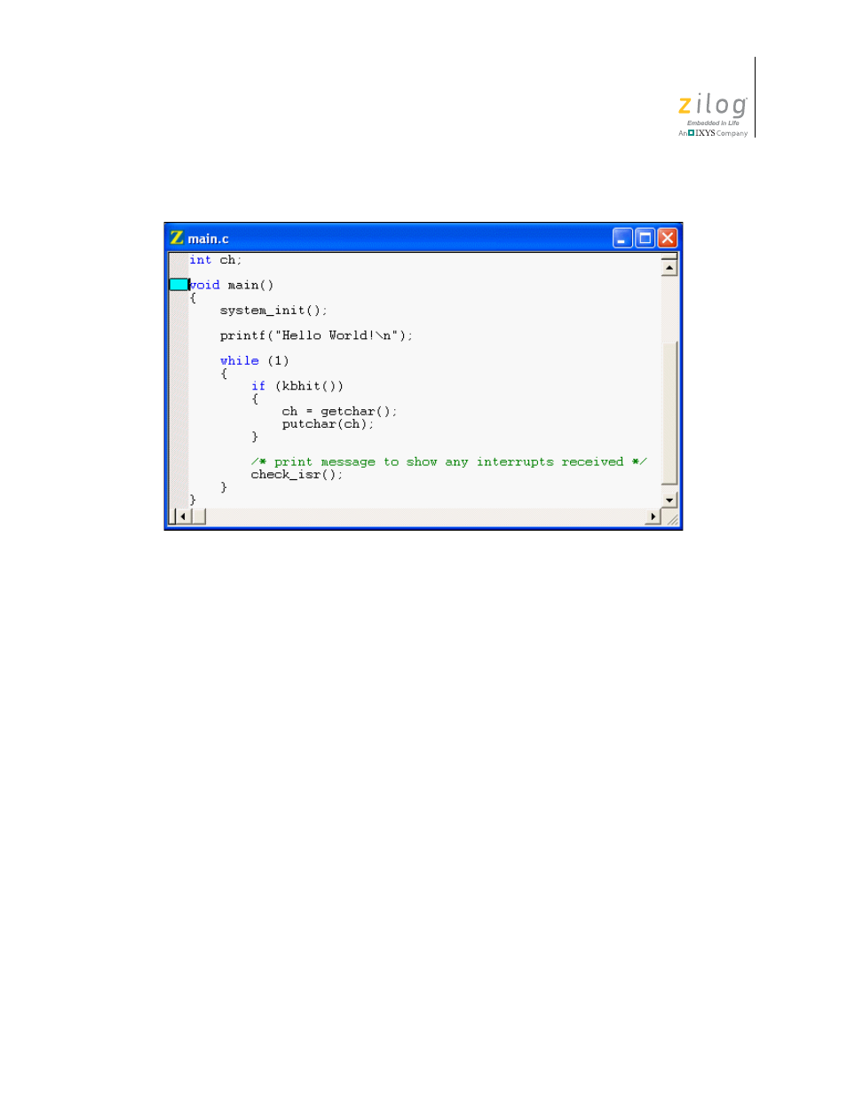 Figure 24. bookmark example, Shown in figure 24. the | Zilog ZUSBOPTS User Manual | Page 55 / 520