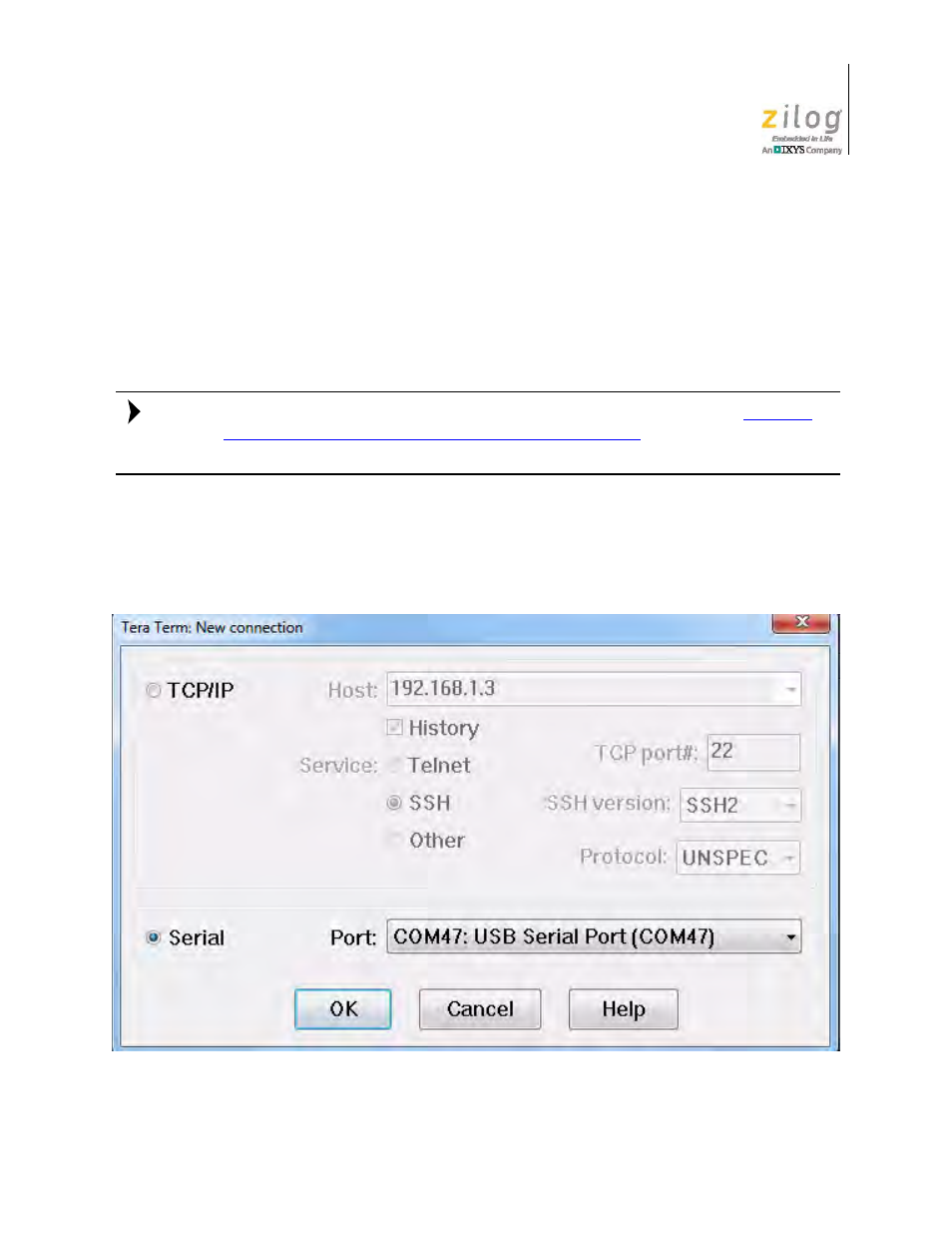 Serial mode operation, Figure 7 | Zilog ZUSBOPTS User Manual | Page 16 / 38