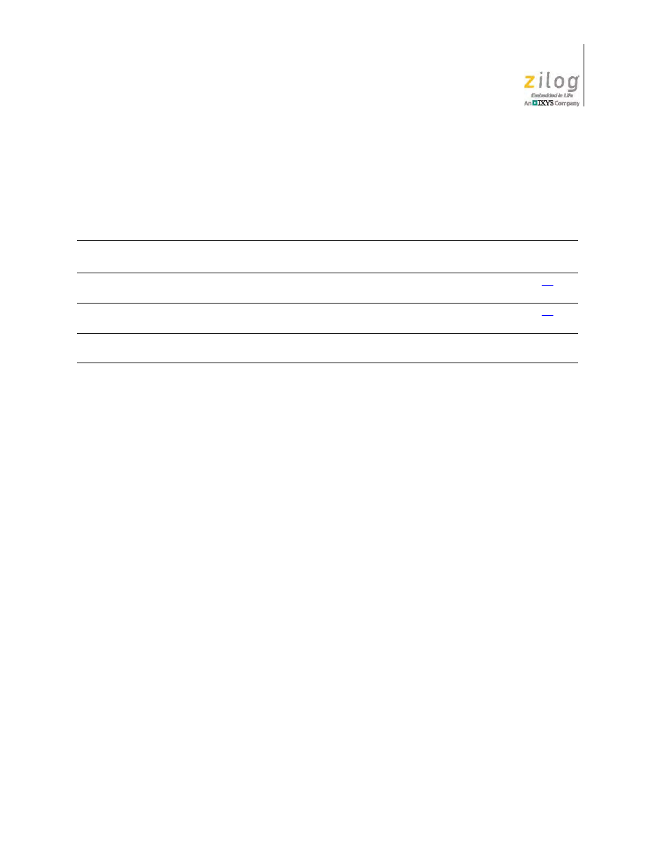 Revision history | Zilog ZUSBOPTS User Manual | Page 3 / 38