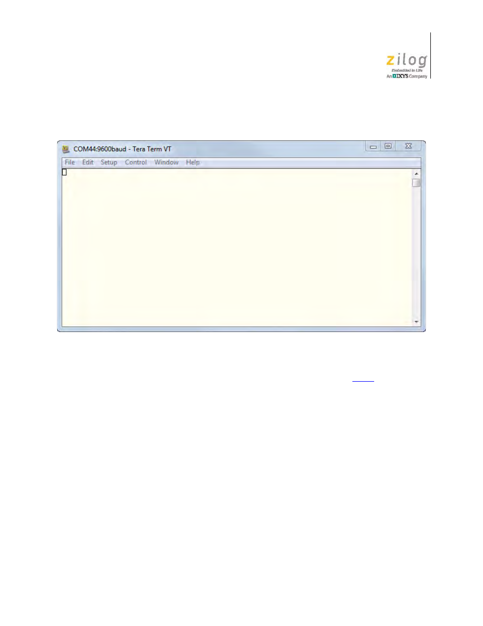 Figure 3, Tera term new initial screen | Zilog ZUSBOPTS User Manual | Page 12 / 59