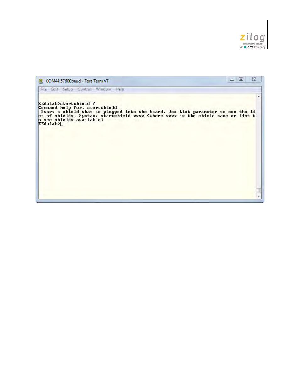 Figure 7, Command parameters | Zilog ZUSBOPTS User Manual | Page 15 / 59