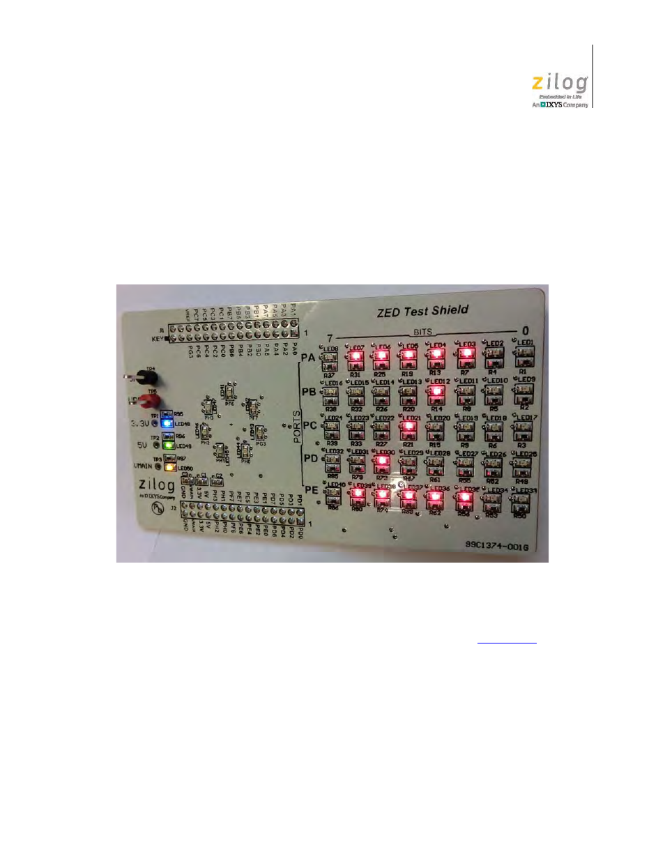The zed test shield, Global gpio control, Figure 10. zed application shields | Zilog ZUSBOPTS User Manual | Page 18 / 59