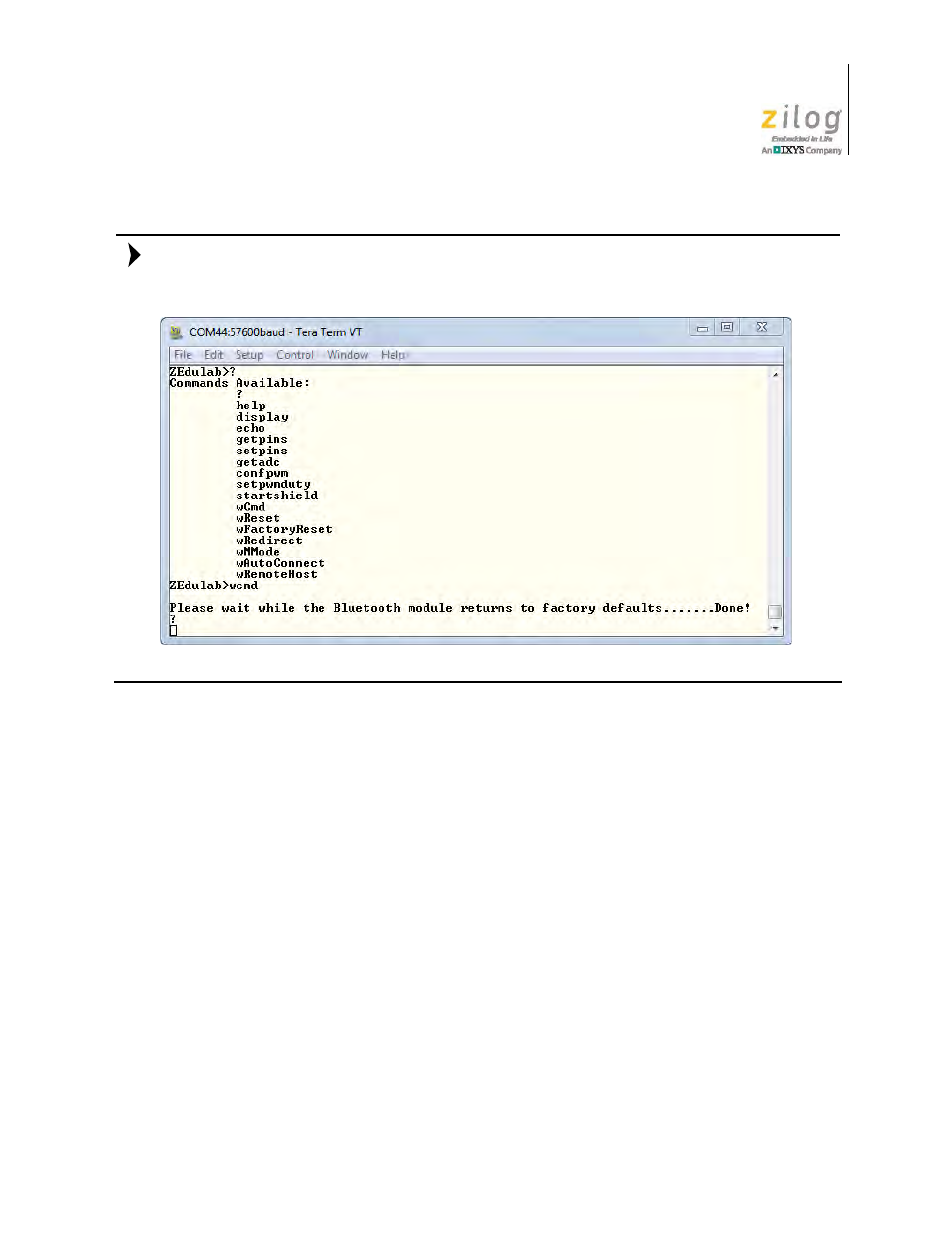 Figure 22. rn-41 command access | Zilog ZUSBOPTS User Manual | Page 34 / 59