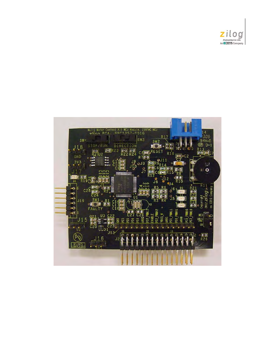 Mcu module, Mcu module features, Figure 3 | A zilog z16fmc mcu module | Zilog ZUSBOPTS User Manual | Page 11 / 41