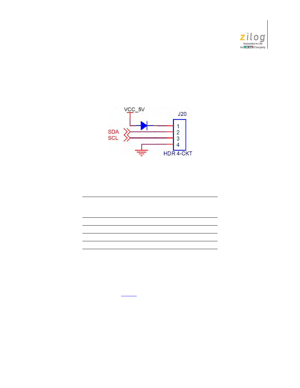 I2c connector, 5 vin connector, C connector | Connector | Zilog ZUSBOPTS User Manual | Page 21 / 41