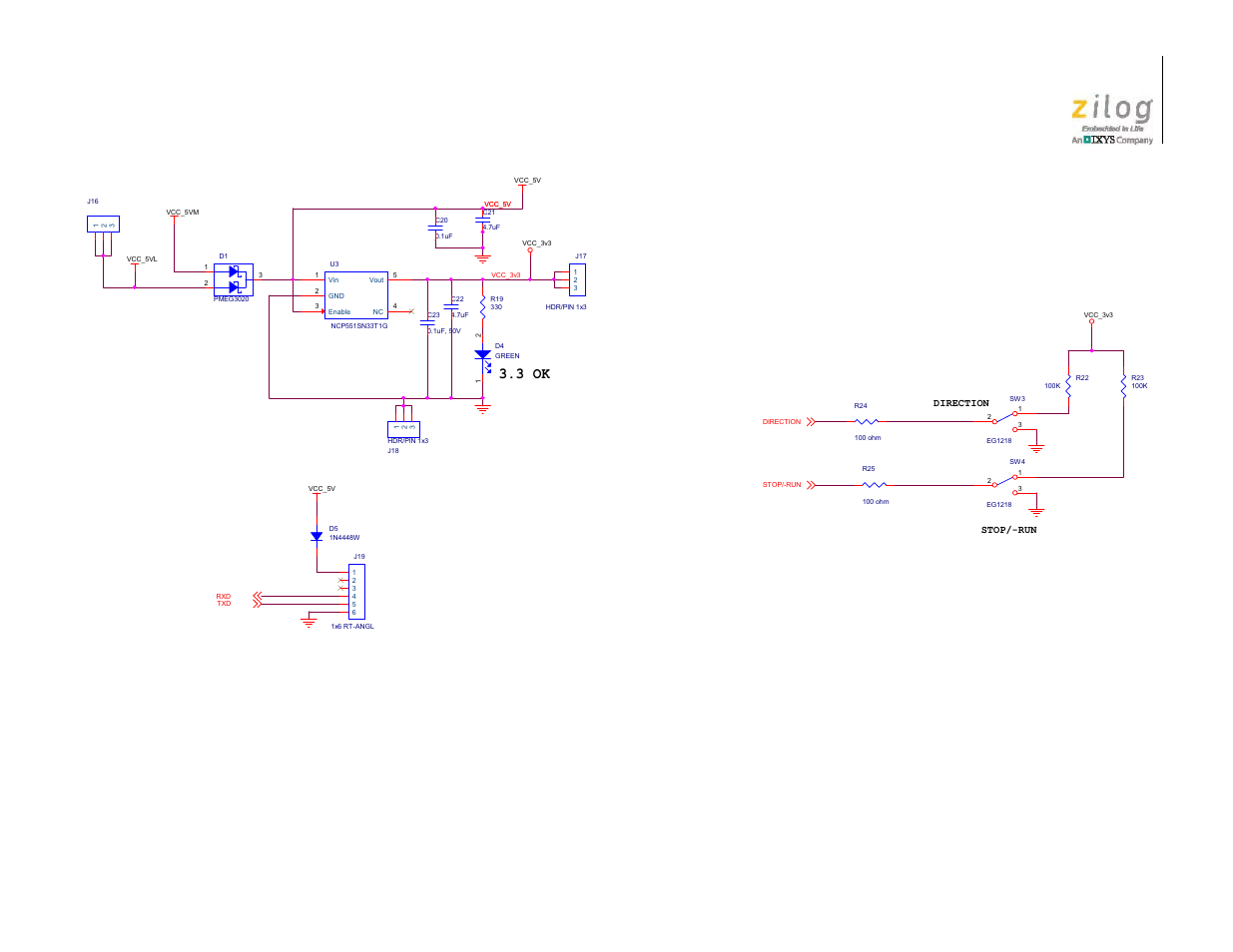 Figure 16. z8fmc16100 mcu module, #2 of 2, 3 ok | Zilog ZUSBOPTS User Manual | Page 38 / 41