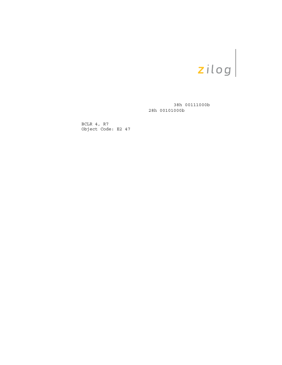 Zilog Z8F0130 User Manual | Page 109 / 314