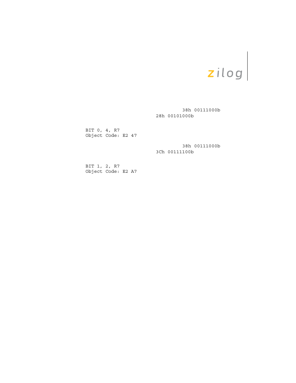 Zilog Z8F0130 User Manual | Page 111 / 314