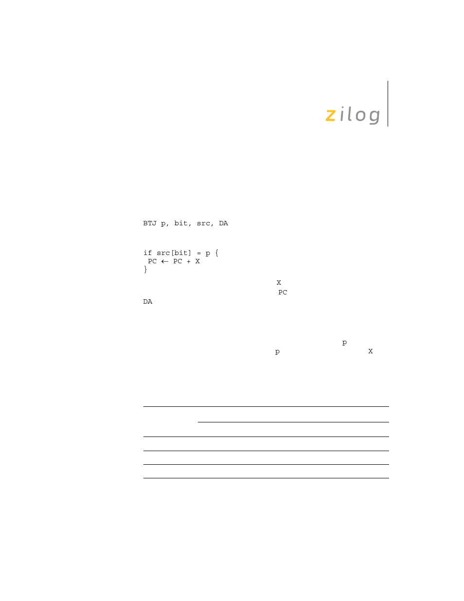 Zilog Z8F0130 User Manual | Page 117 / 314