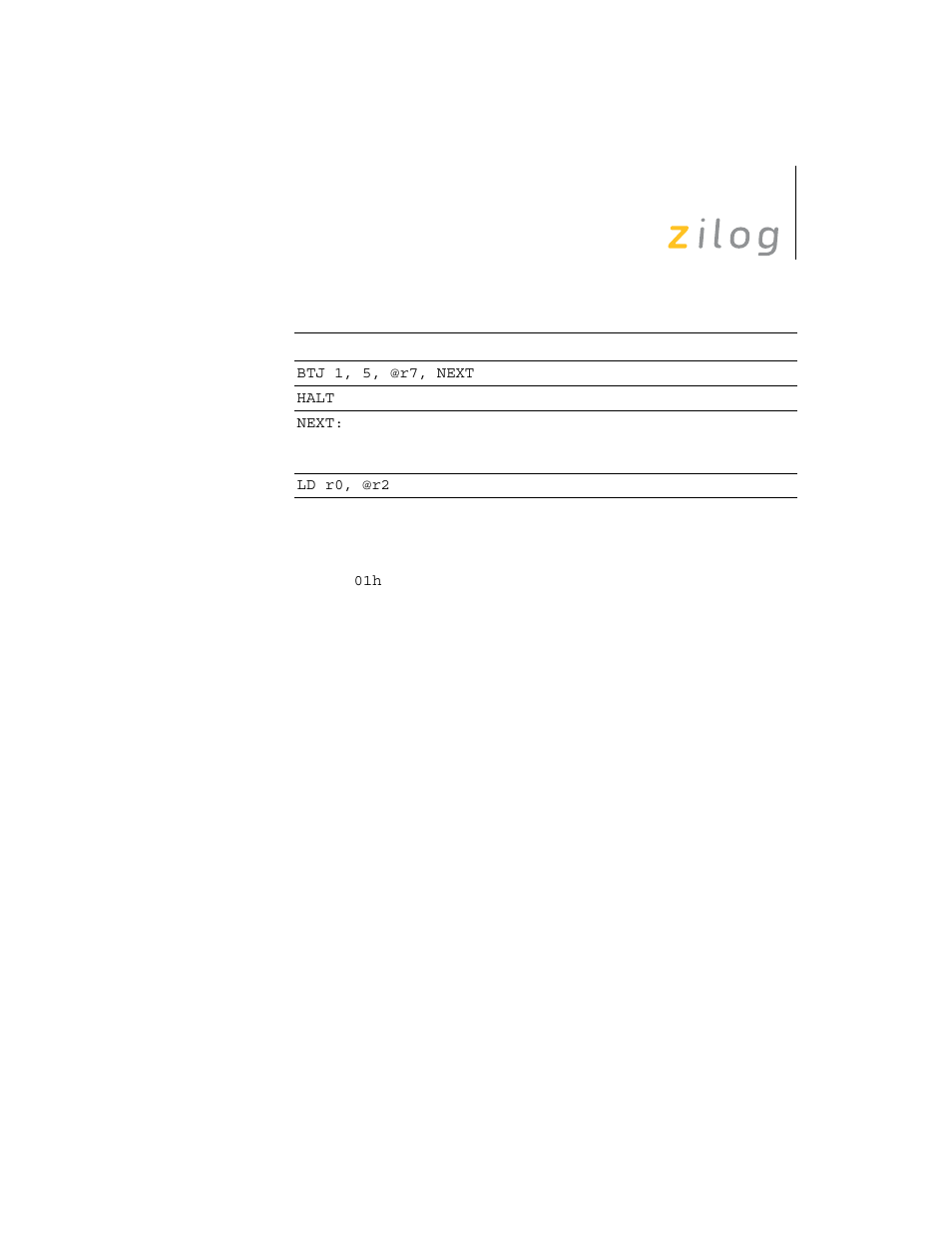 Zilog Z8F0130 User Manual | Page 120 / 314