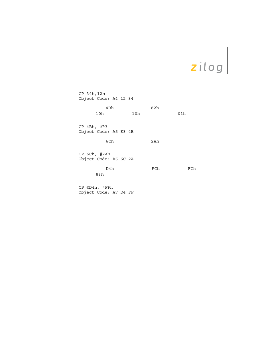 Zilog Z8F0130 User Manual | Page 138 / 314