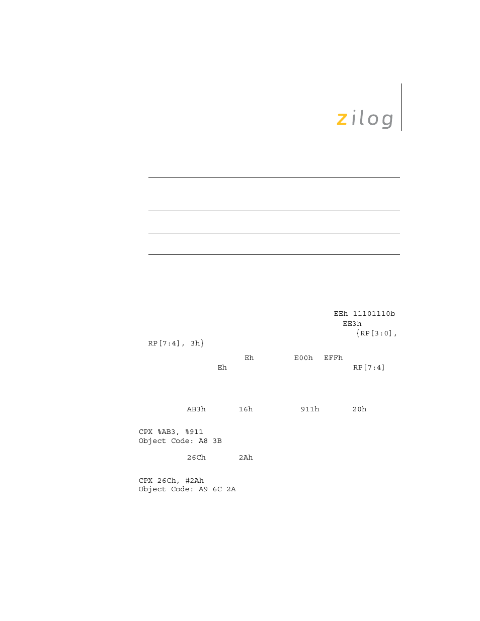 Zilog Z8F0130 User Manual | Page 145 / 314
