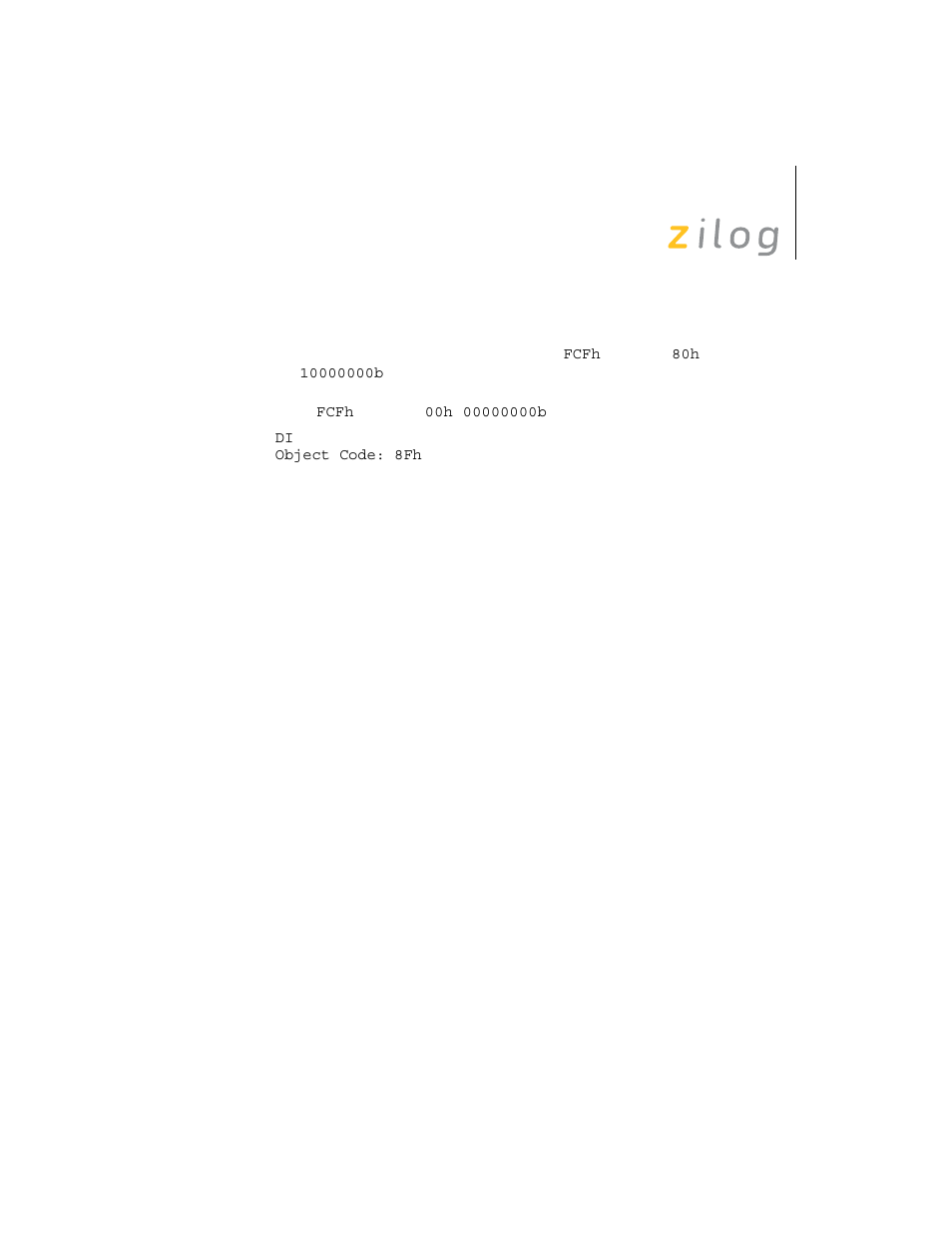 Zilog Z8F0130 User Manual | Page 155 / 314