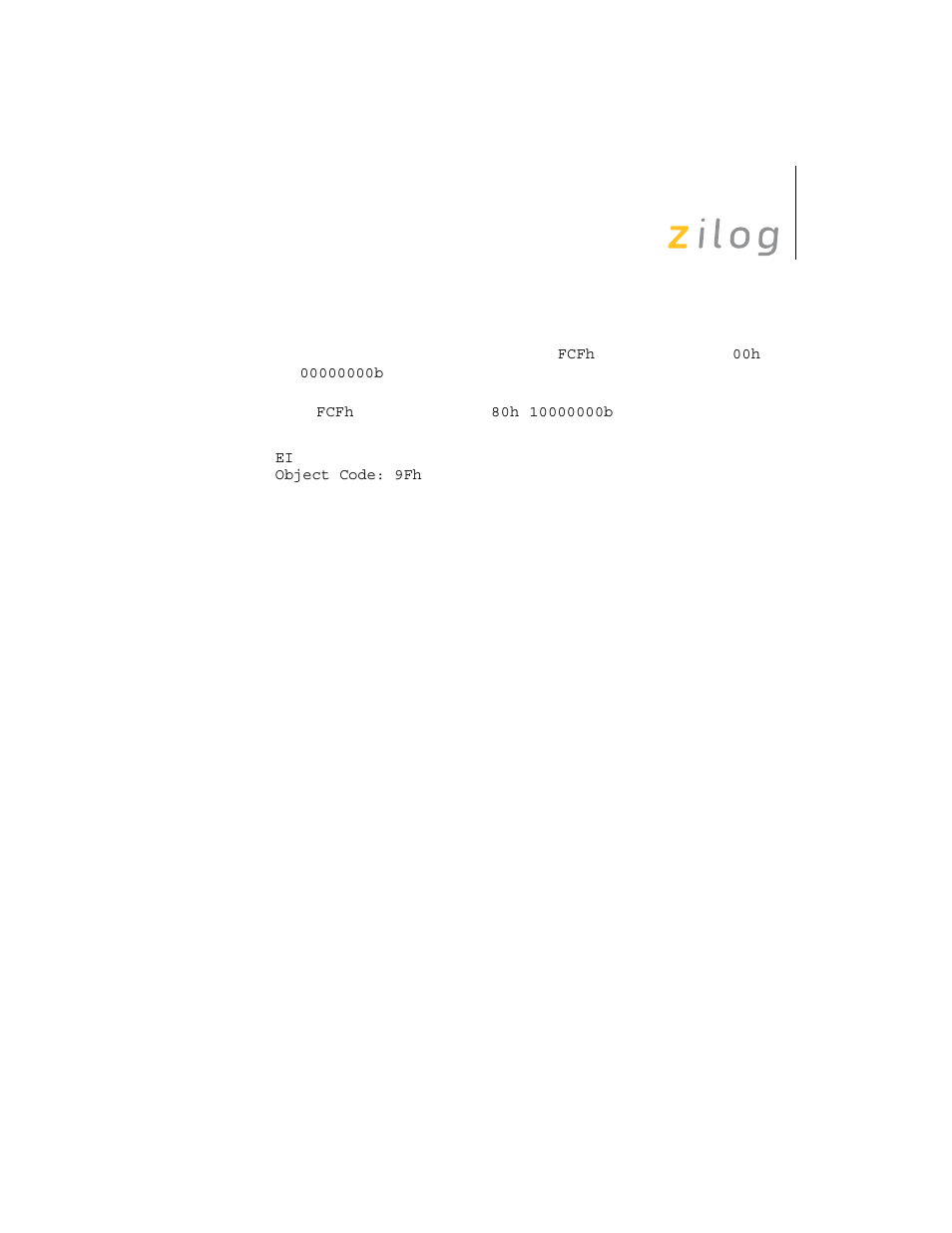 Zilog Z8F0130 User Manual | Page 160 / 314