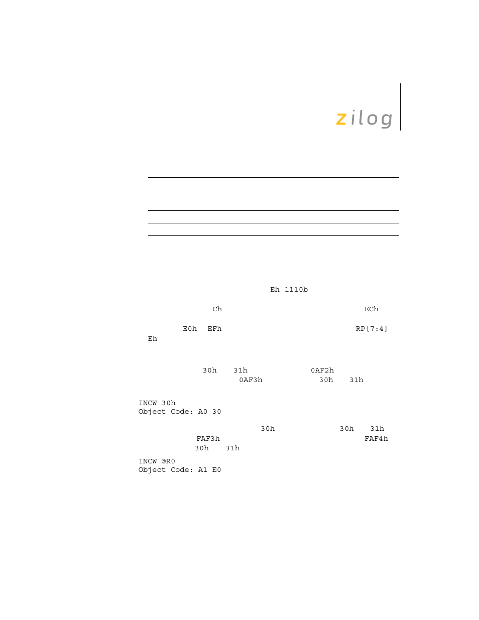 Zilog Z8F0130 User Manual | Page 167 / 314