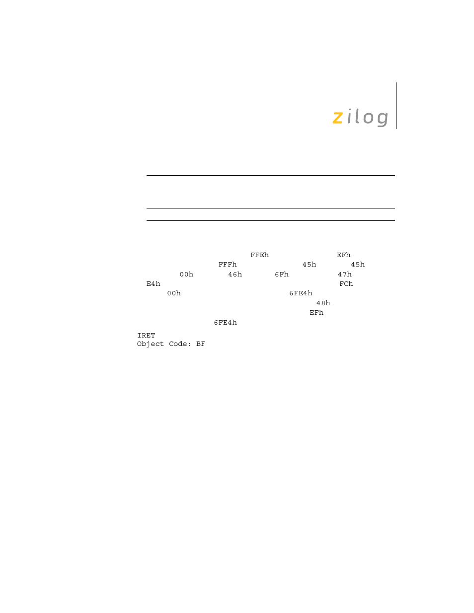 Zilog Z8F0130 User Manual | Page 169 / 314